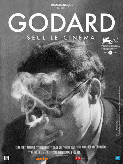 Affiche du documentaire français Godard, seul le cinéma