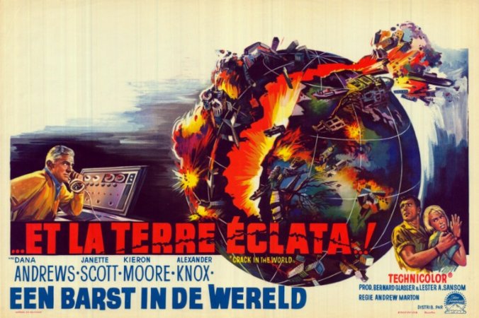 Affiche alternative du film Quand la terre s'entrouvriara (Crack in the World) d'Andrew Marton (1965) - Paramount